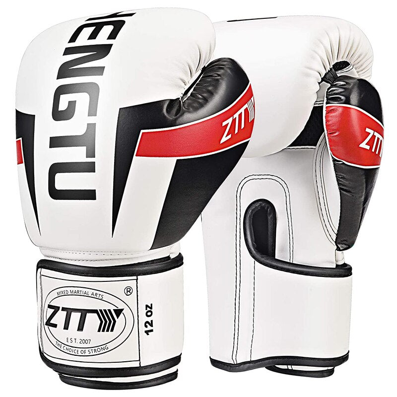 Kids Adults Women Men Sparring MMA Muay Thai Boxing Gloves Martial Arts Grappling Mitts Kickboxing MMA Glove ZTTY 6-16OZ