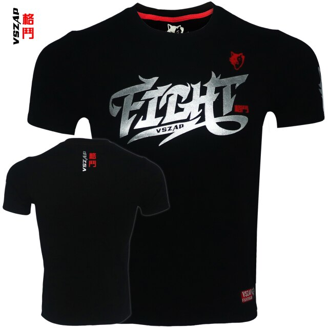 Jiu Jitsu Muay Thai T Shirt Men Homme Boxing MMA T Shirt Gym Tee Shirt Fighting Fighting Martial Arts Fitness Training VSZAP