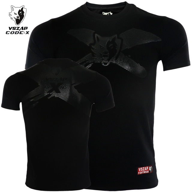 Jiu Jitsu Muay Thai T Shirt Men Homme Boxing MMA T Shirt Gym Tee Shirt Fighting Fighting Martial Arts Fitness Training VSZAP
