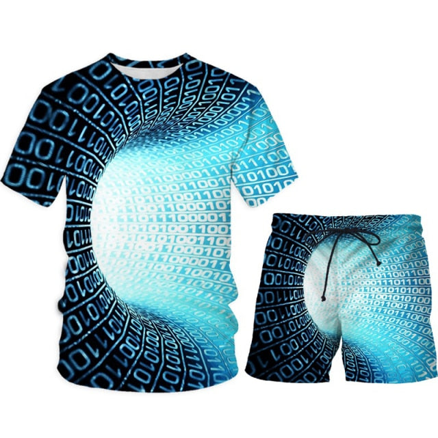 3D Cobra Kai Print Mixed Martial Arts T-Shirts+Shorts Sport Suit Men's Gym Training Fighter Sportwear Tracksuit Set 2 Pcs Cool