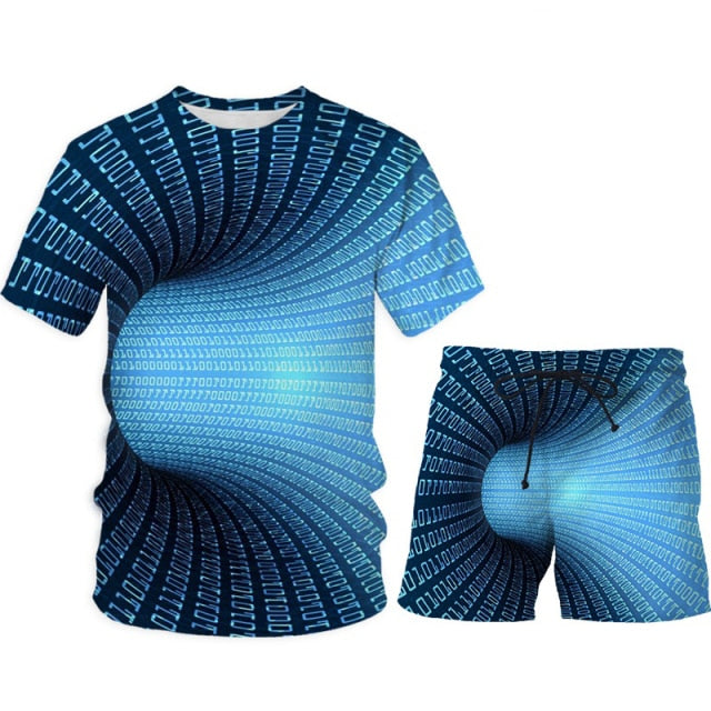3D Cobra Kai Print Mixed Martial Arts T-Shirts+Shorts Sport Suit Men's Gym Training Fighter Sportwear Tracksuit Set 2 Pcs Cool