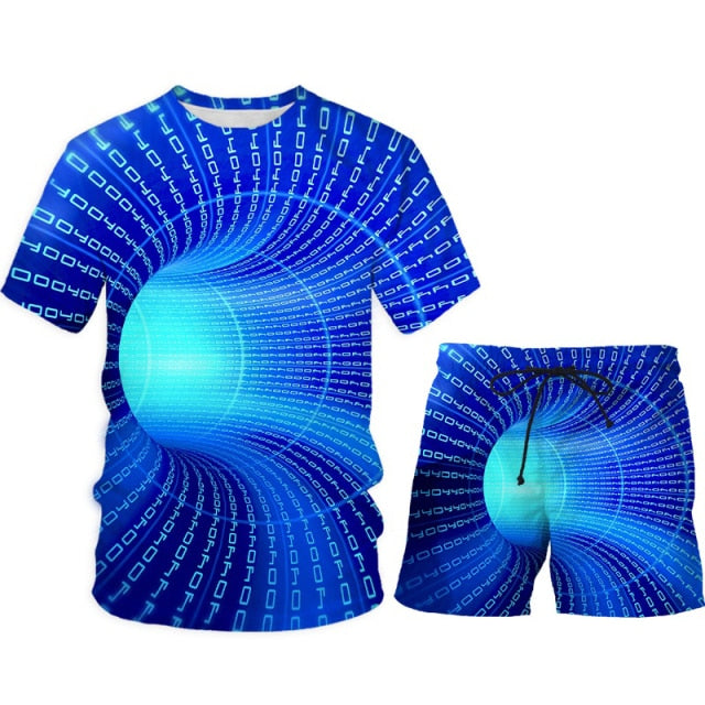 3D Cobra Kai Print Mixed Martial Arts T-Shirts+Shorts Sport Suit Men's Gym Training Fighter Sportwear Tracksuit Set 2 Pcs Cool