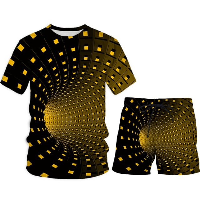 3D Cobra Kai Print Mixed Martial Arts T-Shirts+Shorts Sport Suit Men's Gym Training Fighter Sportwear Tracksuit Set 2 Pcs Cool