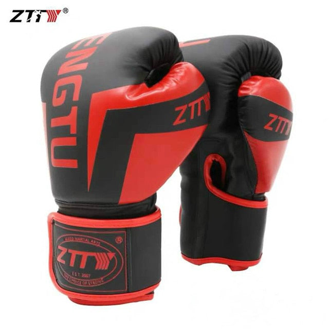 ZTTY 6-16OZ Kids Adults Women Men Sparring MMA Muay Thai Boxing Gloves Martial Arts Grappling Mitts Kickboxing MMA Glove