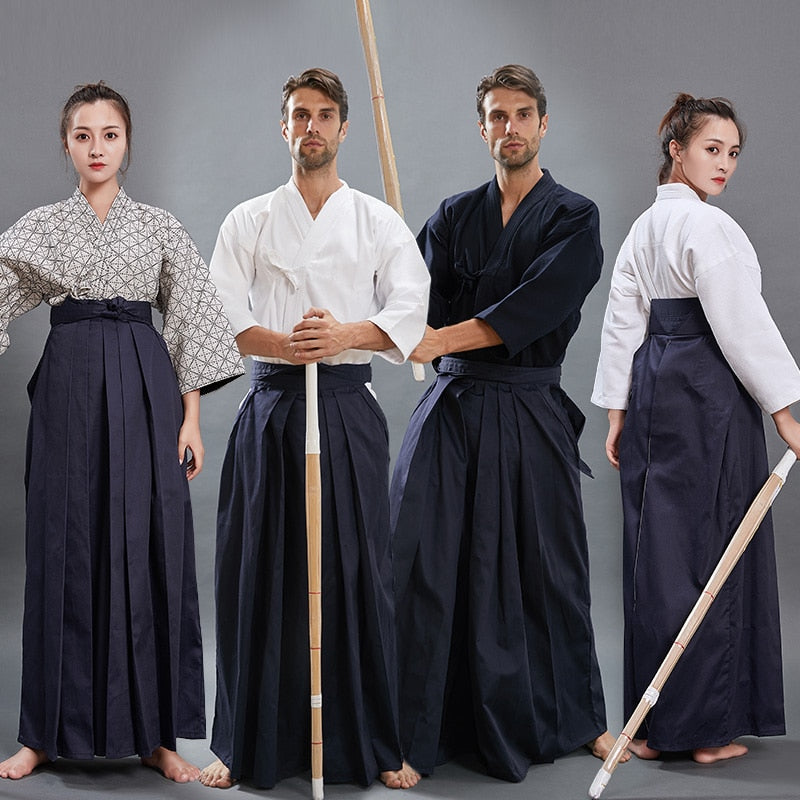 Kendo Uniforms Martial Arts Clothing Kendo Aikido Hapkido Martial Arts Keikogi and Hakama Suit Men Women high quality Taekwondo