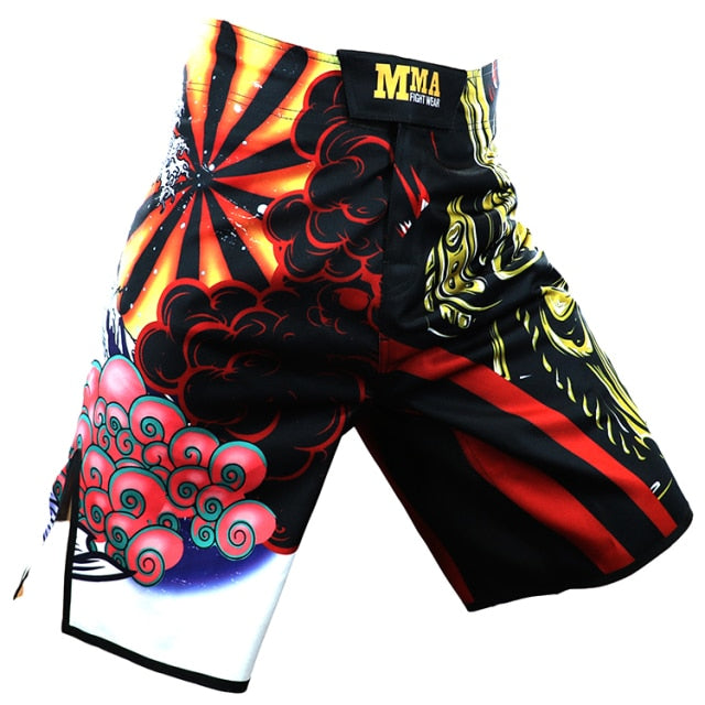 MMA Combat Sports Mixed Martial Arts Training Shorts Beach Fitness Jiu-jitsu Running Muay Thai Sanda Martial Arts Style