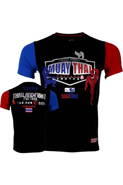 VSZAP Bangkok Boxing MMA T Shirt Gym Tee Shirt Fighting Martial Arts Fitness Training Wolf Muay Thai T Shirt Men Homme S-4XL